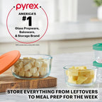 Pyrex Simply Store Small Glass Food Storage Containers Set, Meal Prep Containers - Image 5
