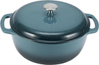 Amazon Basics Enameled Cast Iron Dutch Oven Pot by AmazonBasics