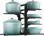 ORDORA 6-Tier Pots and Pans Organizer under Cabinet, Kitchen Cabinet Organizers by ORDORA