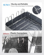 SUNLY Expandable Dish Drying Rack, Versatile Brackets - Image 7