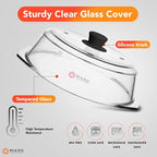 Tall Glass Microwave splatter cover | Sturdy clear 100% food safe BPA free - Image 2