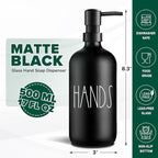 VIMERPA Hand Soap Dispenser, Matte Black Soap Dispenser - Image 2