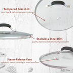 12 Inch Tempered Glass Pot Lid Compatible - Image 3