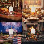 Bamboo Paper Towel Holder with 11 Set Interchangeable Holiday Signs, Rustic - Image 6