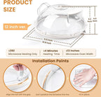 Gracenal Microwave Food Cover, 12 Inch Microwave Splatter Cover - Image 5