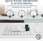 Stone Drying Mat for Kitchen Counter 24"×16"with Water Absorbent Diatomite - Image 3