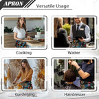 Server Apron with 3 Pockets, Waterproof Oil Waitress Waiter Half Apron - Image 5