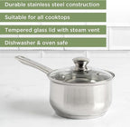 Ecolution Stainless Steel Sauce Pan, Encapsulated Induction Ready Cooking Pot - Image 2