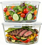 2 Pack Large Glass Storage Containers by Unknown