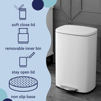 happimess HPM1006C Connor Rectangular 13-Gallon Trash Can - Image 3