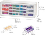 IRIS USA Plastic Storage Drawers, Made in USA, 26-Drawer Organizer Cabinet - Image 3