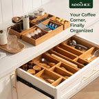 keechee 10-Piece Bamboo Drawer Organizer Set, 2.2" Deep Multi-Use Organizers - Image 9