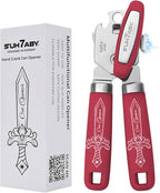 Manual Can Opener with Magnet, Heavy Duty Hand Can and Bottle Opener with by SUH7ABY