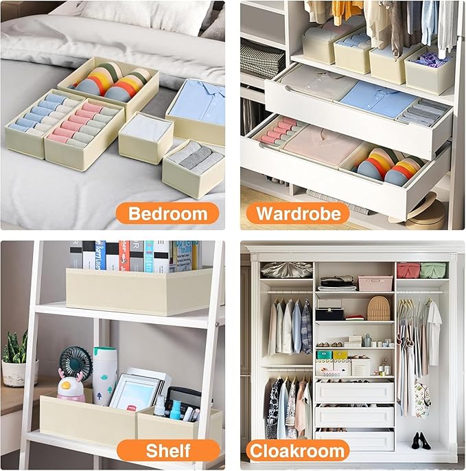 DIMJ Drawer Organizer Clothes 6 Pack - Image 7