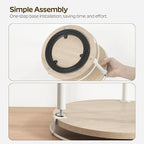 YATINEY Lazy Susan Organizer, Rotating Spice Rack, 2 Tier Spice Turntable - Image 5