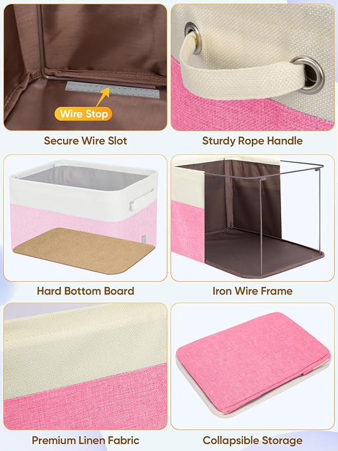 BALEINE 2 Pack Fabric Closet Storage Bins - Image 6