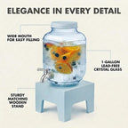 Beverage Dispenser 1 Gallon, Glass Drink Dispenser - Image 3