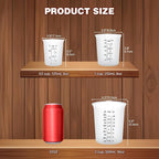 Silicone Measuring Cups Set 125ml + 250ml + 500ml - Image 2
