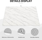 Marble White Dish Drying Mats for Kitchen Counter, Large 18"x24" Dish Mats for - Image 4