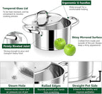 P&P CHEF 8 Quarts Cooking Stock Pot - Image 3
