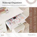 Criusia 11 PCS Clear Plastic Drawer Organizer Set - Image 5