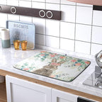Easter Rabbit Dish Drying Mats for Kitchen Counter Easter Spring Watercolor - Image 5