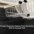 MAJALiS Dish Drying Rack Over The Sink, Expandable Stainless Steel Dish Drainer - Image 8