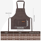 2 Pack Stripes Kids Apron, Kids Cooking Aprons - Image 2