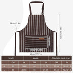2 Pack Stripes Kids Apron, Kids Cooking Aprons - Image 2