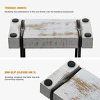 Napkin Holder for Table, Wood Iron Standing Napkin Dispenser for Dining Table - Image 5