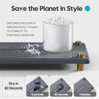 Kitchen Sink Caddy Water Absorbing Stone Drying Tray, Diatomite Bathroom Sink - Image 4