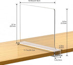 6 PCS Shelf Dividers for Closet Organization Acrylic Clear Closet Shelf Divider - Image 2
