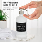 Hand and Dish Soap Dispenser for Kitchen and Bathroom, Stainless Steel Pumps - Image 4