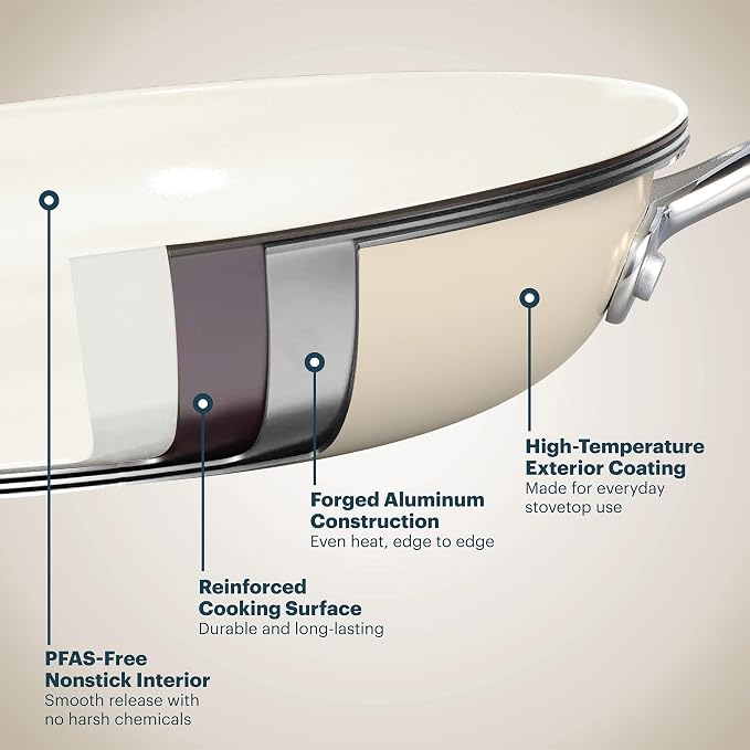 Pyrex 10-Inch Fry Pan Ceramic Cookware - Image 6