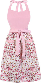 Cute Floral Aprons for Women by HYVOROS