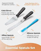 Kootek Aluminium Cake Turntable Set, Baking Tools - Image 5
