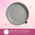 Paris Hilton Epic Nonstick Pots and Pans Set, Tempered Glass Lids, Soft Touch - Image 5