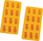 HIC Kitchen Silicone Pineapples Ice Cube Trays, Each Tray Makes 12 Pineapples by HIC