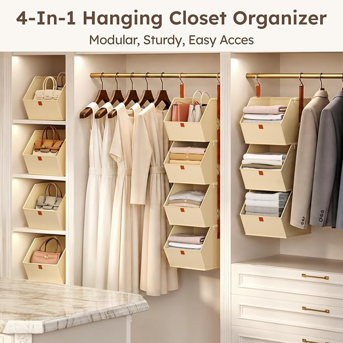 Homsorout Collapsible Hanging Closet Organizer - Image 4