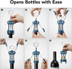 Beneno Wine Opener, Zinc Alloy Premium Wing Corkscrew - Image 4