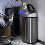 Dkeli 13 Gallon Automatic Motion Sensor Trash Can, Stainless Steel Touchless - Image 2