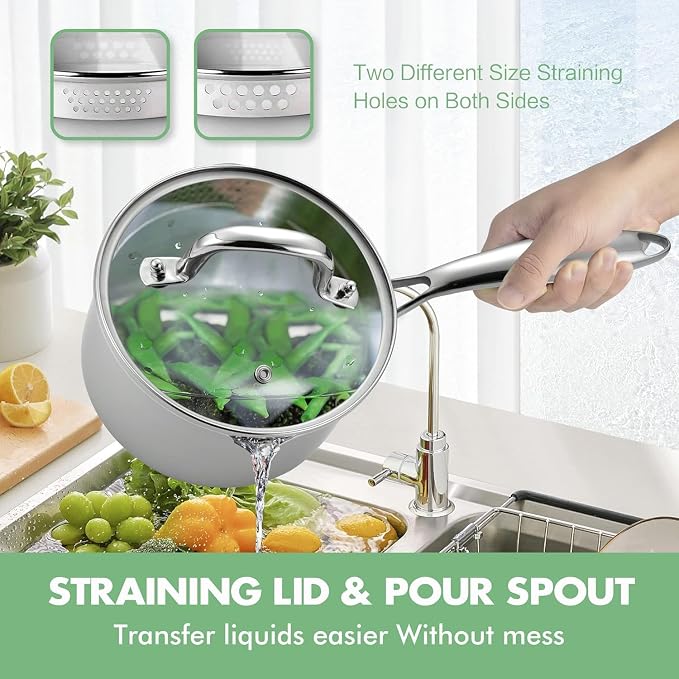 Tri-Ply Stainless Steel Sauce Pan - Image 5