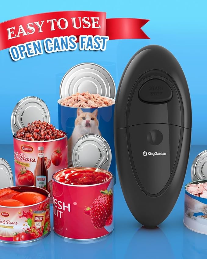 Electric Can Opener, One-Touch Automatic Hands Free Can Opener - Image 8