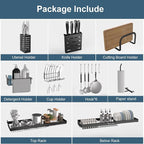 Over The Sink Dish Drying Rack, 3 Tier Adjustable Length Full Stainless Steel - Image 8