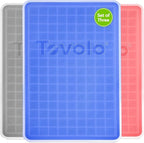 Tovolo Mini Ice Cube Tray with Lid Set of 3 Assorted Colors Small Ice Maker by Tovolo