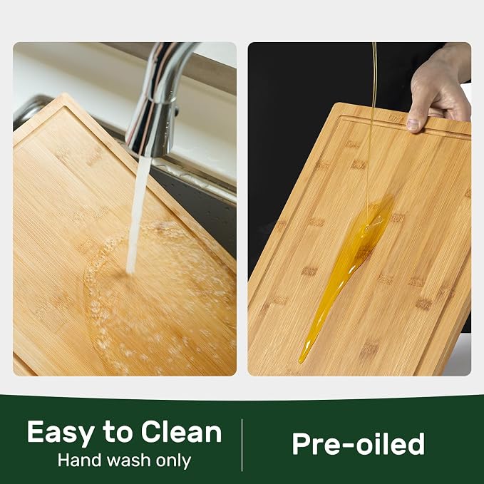Kikcoin 24”×18” Bamboo Cutting Boards - Image 6
