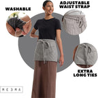 MEEMA Chef Waist Apron Cotton Fabric |Washable & Breathable Waitress & Server - Image 5