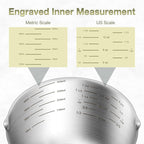 1PCS 2Cup Single Measuring Cup, Etched Inner Scale Stainless Steel Measure Scoop - Image 3