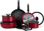 T-fal Ingenio Expertise Non Stick Cookware Set 14 Piece, Oven Broiler Safe 500F by T-falbrand