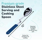 Souper Cubes + Lori Greiner No Mess Stainless Steel Cooking Spoon - Image 4